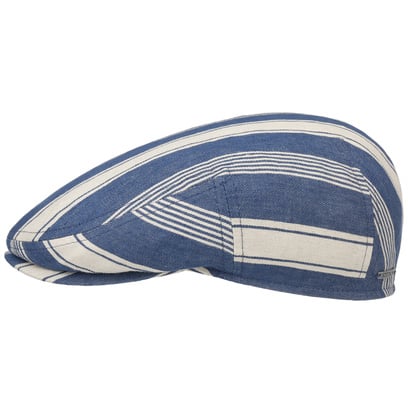 Kent Twotone Stripes Flatcap by Stetson