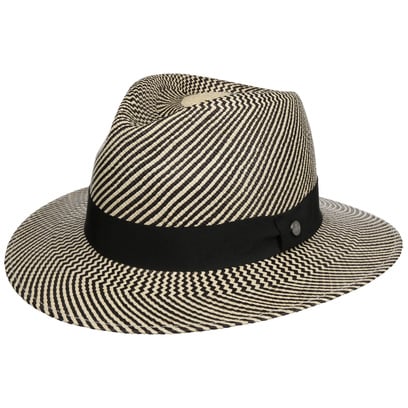 Twotone Stripes Traveller Panamahut by Lierys
