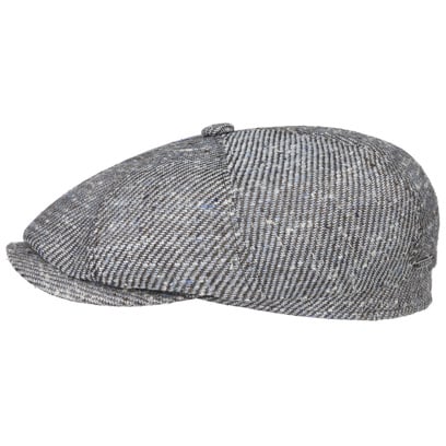 Hatteras Brown-Blue Flatcap by Stetson