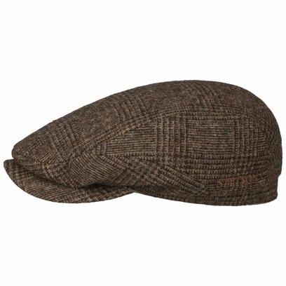 Sustainable Glencheck Driver Flatcap by Stetson