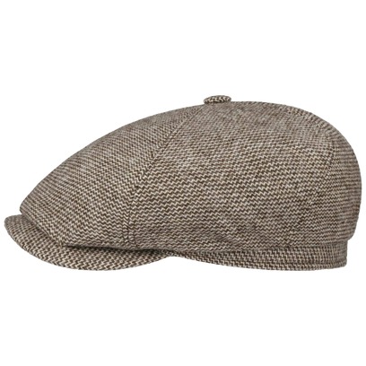 6 Panel Undyed Wool Flatcap by Stetson