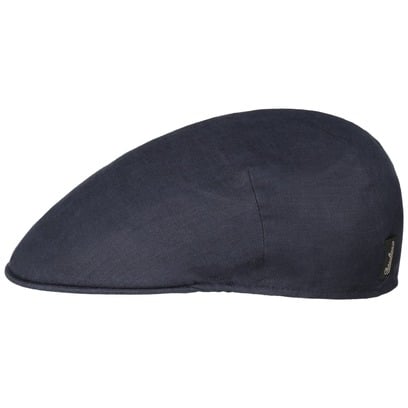 Casquette Plate en Lin Uni by Borsalino