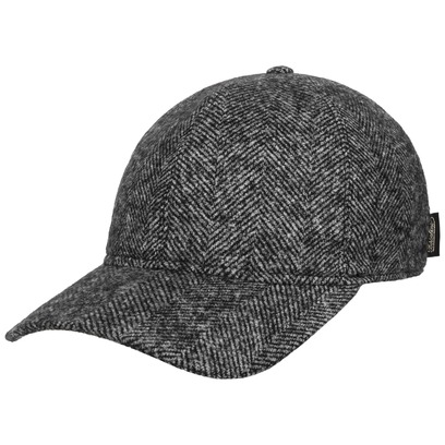 Herringbone Wool Mix Cap by Borsalino