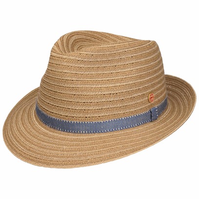 Chapeau en Paille Maleo Braided Trilby by Mayser