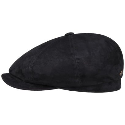 8 Panel Goat Suede Flatcap by JJ Hats