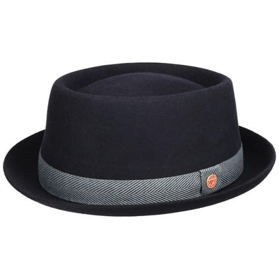 Gareth Herringbone Pork Pie Wollhut by Mayser