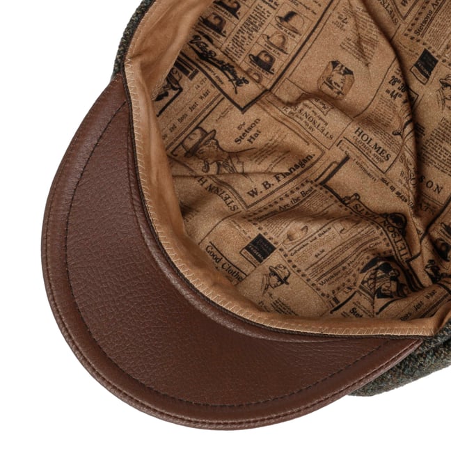 Casquette Stetson Catwick Wool Pour Homme - Laine, Made In Germany, Style Gavroche Rayé Multicolore