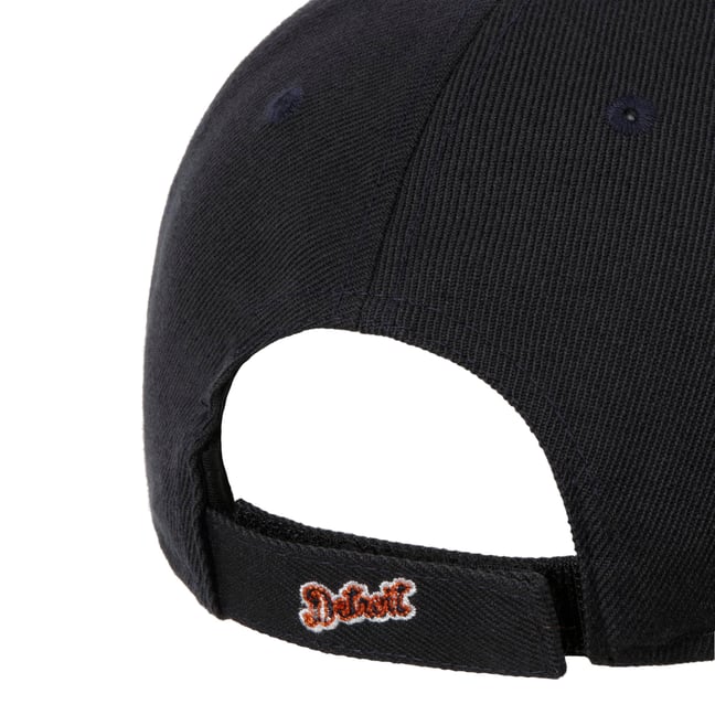 Casquette Plate Bleue Marine Snapback Avec Imprimé De Croix MLB Detroit Tigers 47 Brand