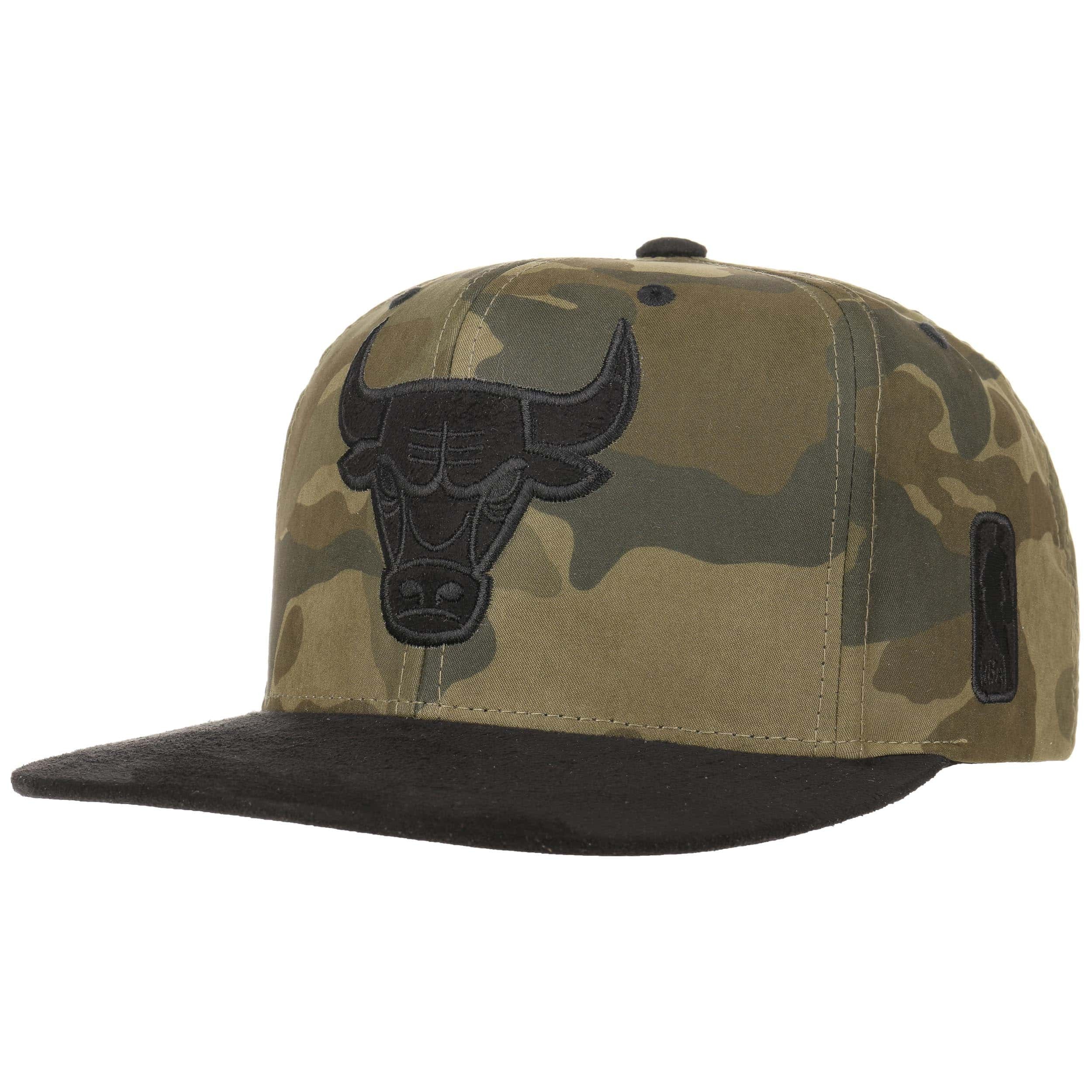 camo bulls snapback