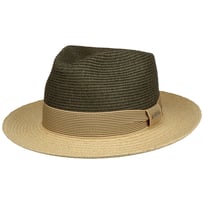 Chapeau de Raphia Twotone Toyo Fedora by Stetson - CHF 95.95