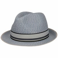 Chapeau en Paille Striped Band Fedora - CHF 44.95