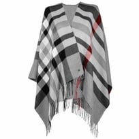 Checked Pattern Karoponcho by Fraas - 79,95 &euro;