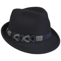 Fedora Filzhut Unisex - Vintage Hut Mit Breiter Krempe Für Damen & Herren