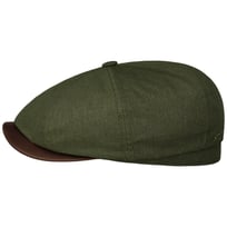 Hatteras Waxed Cotton Linen Flatcap by Stetson - CHF 106.95