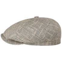 Sustainable Linen Mix 6 Panel Flatcap by Stetson - CHF 95.95