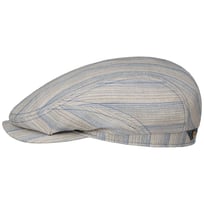 Tesrick Stripe Driver Leinen Flatcap by Stetson - CHF 127.95