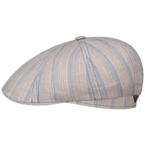Tesrick Stripe Leinen Flatcap by Stetson - CHF 127.95