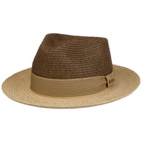 Twotone Toyo Fedora Raffiahut by Stetson - CHF 96.95